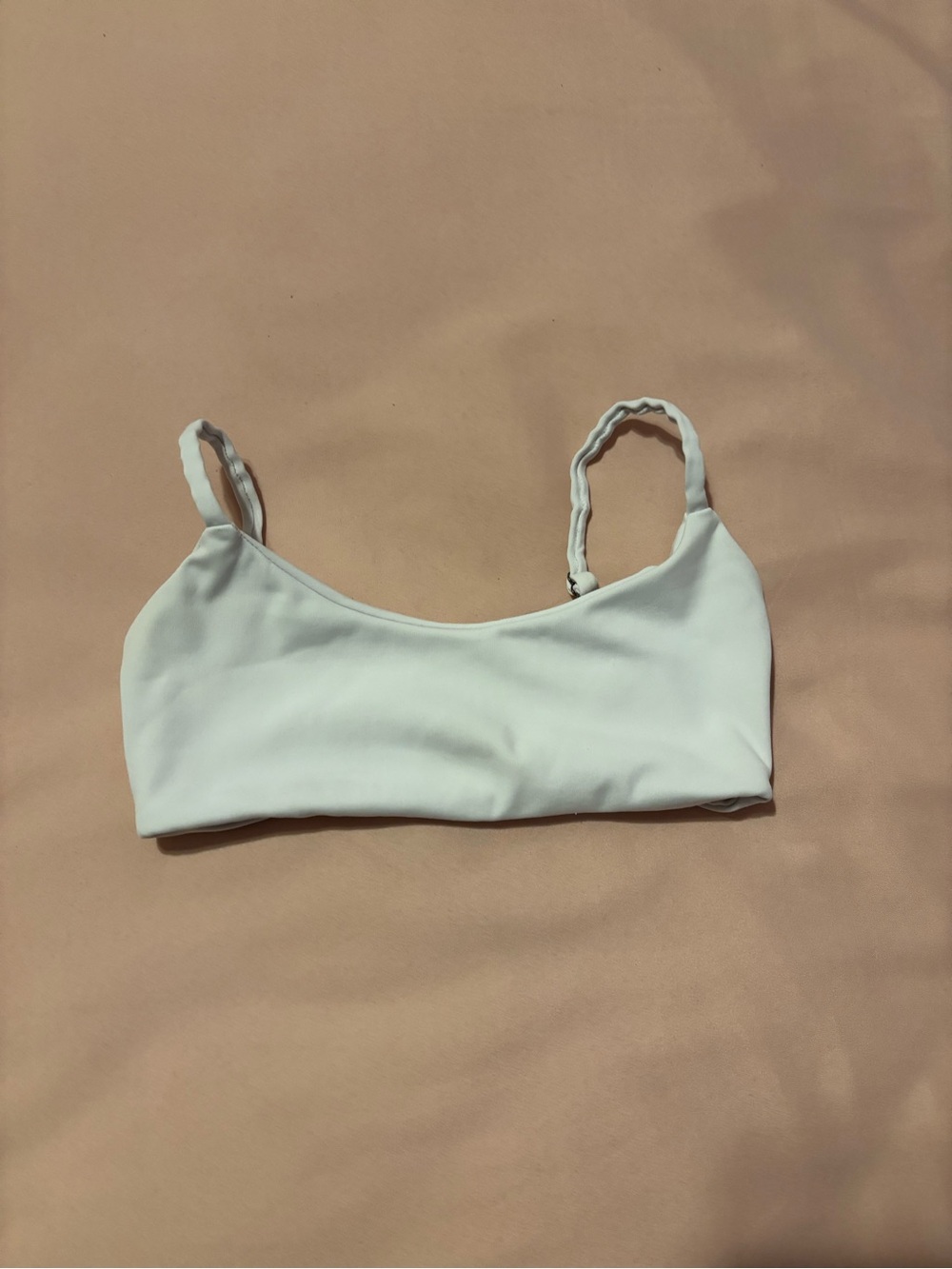 Kids white sports bra five the label